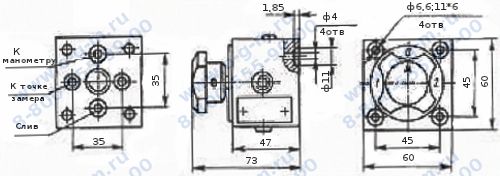 Чертеж переключателя ПМ2-1-С320