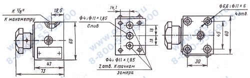  Чертеж переключателя ПМ2-2-С320