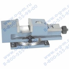 Тиски станочные с делительным лимбом и механизмом Cam-lock BISON 6518-M100